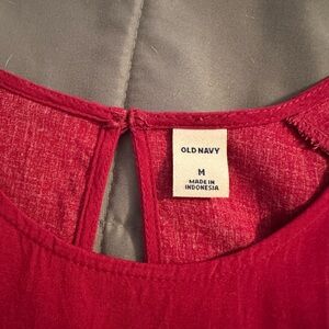 Old Navy Vibrant Red Blouse